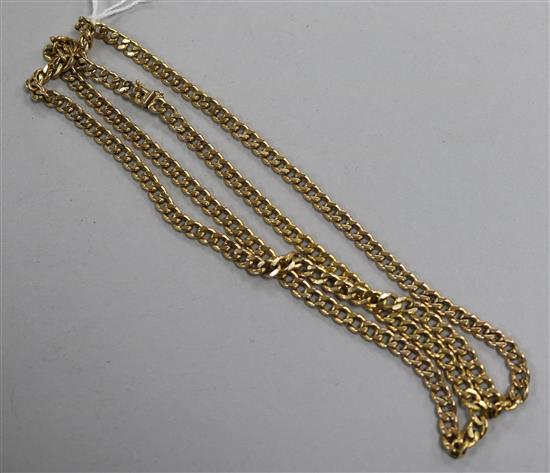 A 9ct gold chain, 20 grams